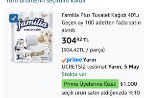 Familia Plus Tuvalet Kağıdı 40’Lı — %9 İndirim