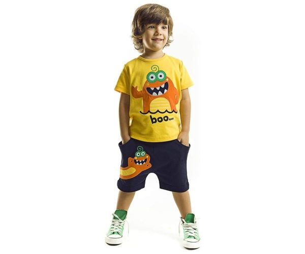 🛍️ Lake Monster Erkek Çocuk T shirt Şort Takım