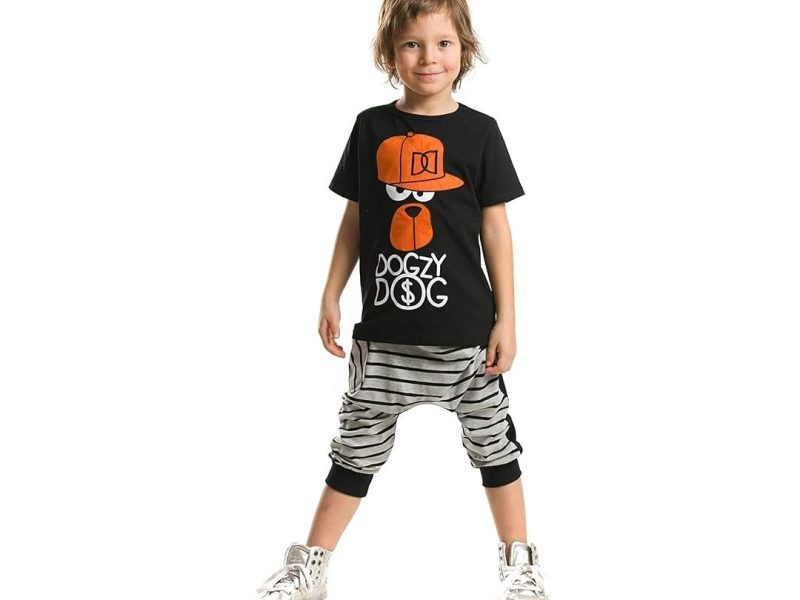 🛍️ DD Hiphop Erkek Çocuk T shirt Kapri Şort Takım