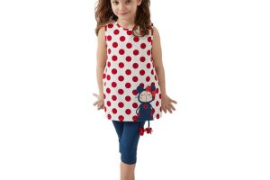 🛍️ Puanlı Lily Kız Çocuk Tunik Tayt Takım