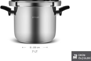 Emsan Marsilya İndüksiyon Tabanlı Düdüklü Tencere 7 Litre