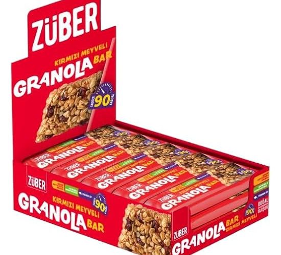 Züber Kırmızı Meyveli Granola Bar 25g x 15 Adet — %73 İndirim