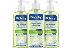 🛍️ Biobaby Ultra Hassas Bebek Şampuanı – Saç ve Vücut İçin, Prebiyotik & Alman Papatyası, Organik İçerikli, 3’lü Set (500 ml x 3)