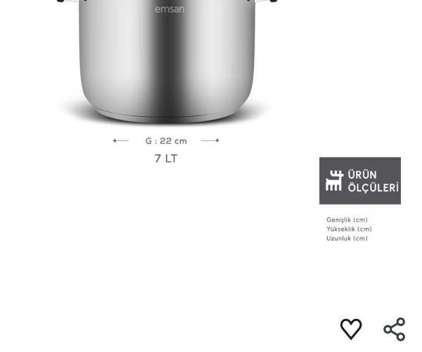 💥Emsan Marsilya İndüksiyon Tabanlı Düdüklü Tencere 7 Litre – 250₺ kuponla 2.324₺ / Ürün Altındaki kuponu uygula kısmını aktif edin — %89 İndirim