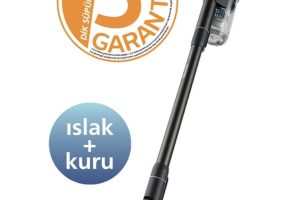 Philips 7000 Serisi Aqua 25.2 V Kablosuz Dik Süpürge, PowerCyclone 12, TriActive Akıllı Başlık, 80 dk’ya kadar Çalışma Süresi, 3 Aşamalı Filtreleme, XC7053/01