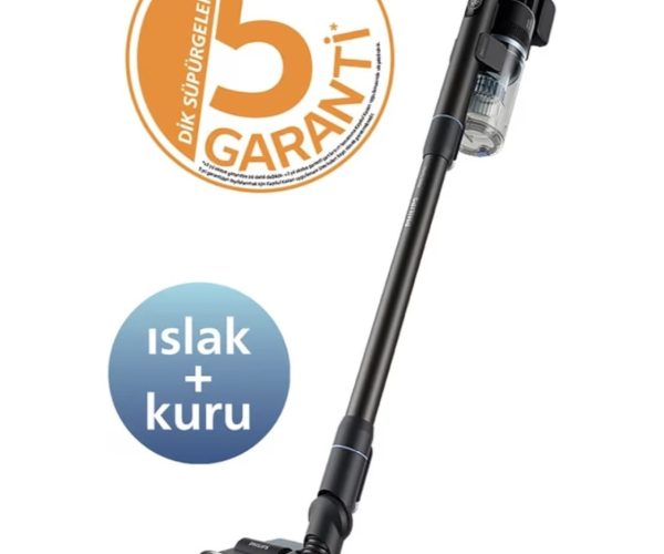 Philips 7000 Serisi Aqua 25.2 V Kablosuz Dik Süpürge, PowerCyclone 12, TriActive Akıllı Başlık, 80 dk’ya kadar Çalışma Süresi, 3 Aşamalı Filtreleme, XC7053/01