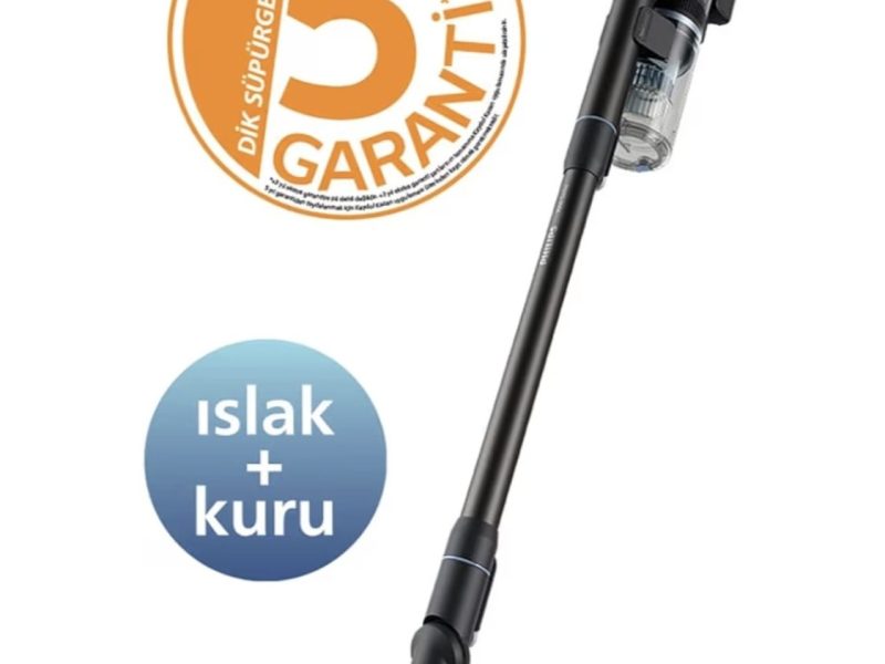 Philips 7000 Serisi Aqua 25.2 V Kablosuz Dik Süpürge, PowerCyclone 12, TriActive Akıllı Başlık, 80 dk’ya kadar Çalışma Süresi, 3 Aşamalı Filtreleme, XC7053/01