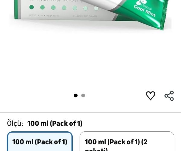 💥Opalescence Beyazlatıcı Cool Mint Diş Macunu, 133 gr, 100 ml – 350₺ / 3 adet alımda DAMLA300 Koduyla adedi 250₺’ye geliyor — %28 İndirim