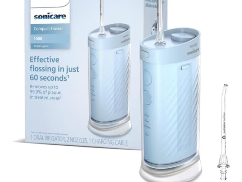 Philips Sonicare Kompakt Ağız Duşu, 3 Modlu, 200ml Su Hazneli, USB Şarjlı, 360° Başlık, Titreşim ve Hassas Temizlik, HX3333/24