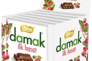 (%10) Nestlé Damak İlk Hasat Sütlü Antep Fıstıklı Kare Çikolata, 60 g x 6 Adet — %10 İndirim