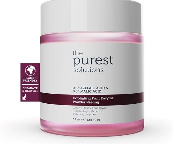 (%22.94) The Purest Solutions Fruit Enzyme Powder Exfoliator & Peeling – Toz Peeling (%0.6 Azelaic Acid & Malic Acid)