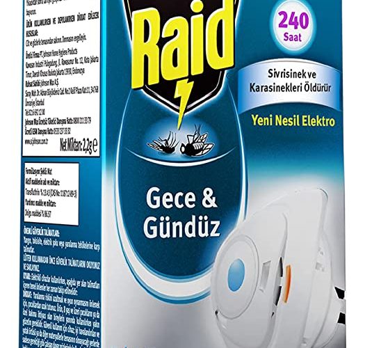 (%46.28) Raid Gece & Gündüz 1 Adet Yeni Nesil Elektro Isıtıcı + 1 Adet Elektro Yedek 240 saat Etkili 1 Adet