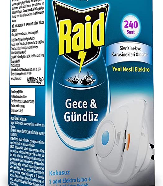 (%46.28) Raid Gece & Gündüz 1 Adet Yeni Nesil Elektro Isıtıcı + 1 Adet Elektro Yedek 240 saat Etkili 1 Adet