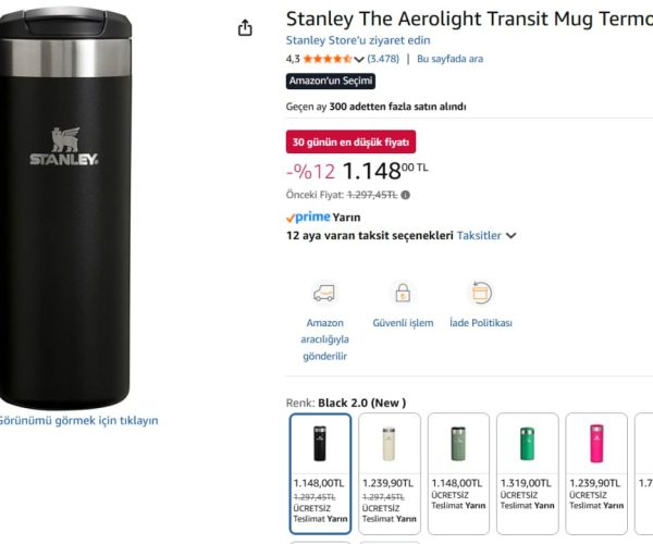 Stanley Aerolight Termos ✅