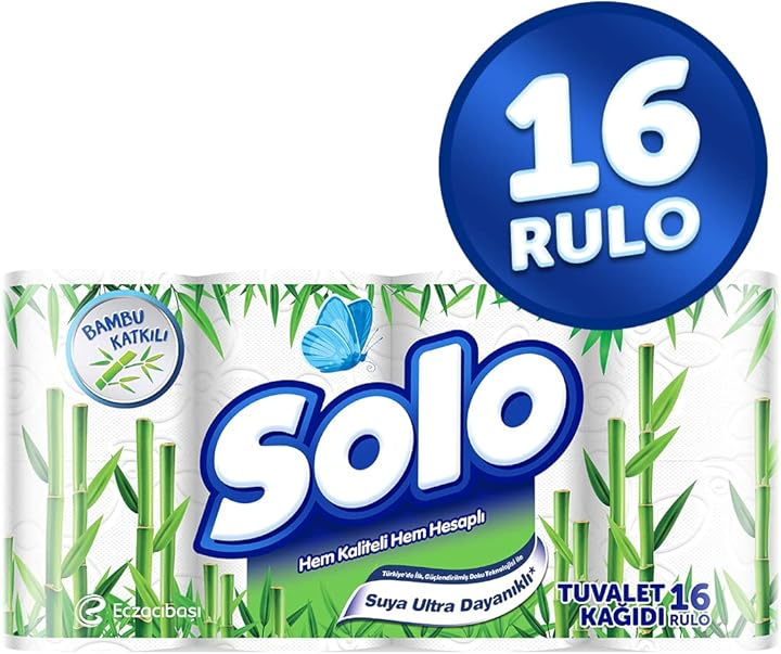 (%40.63) Solo Tuvalet Kağıdı Bambu Katkılı 16’lı