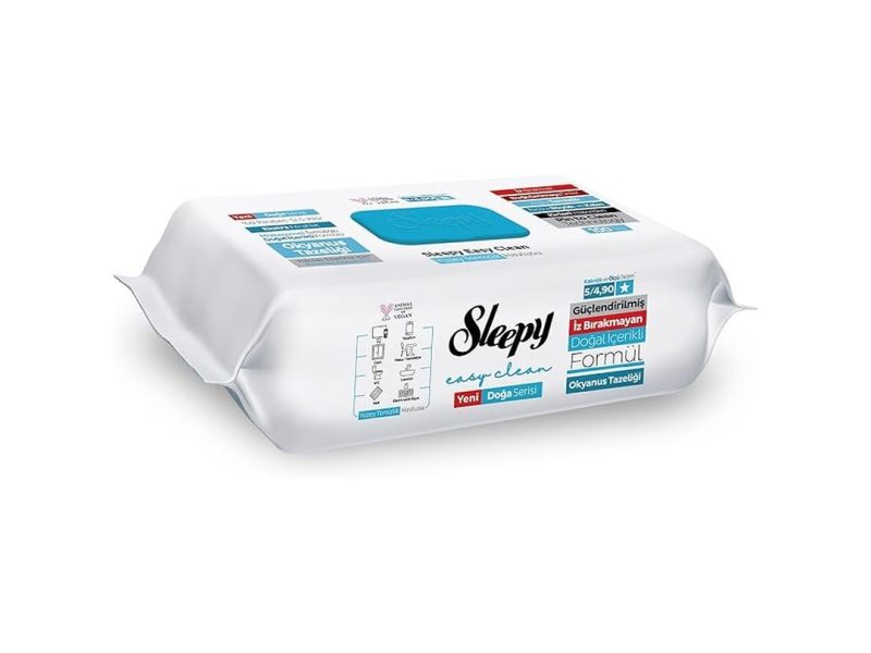 🛍️ Sleepy Ocean Yüzey Temizlik Havlusu Mendili Okyanus Tazeliği 100 Yaprak