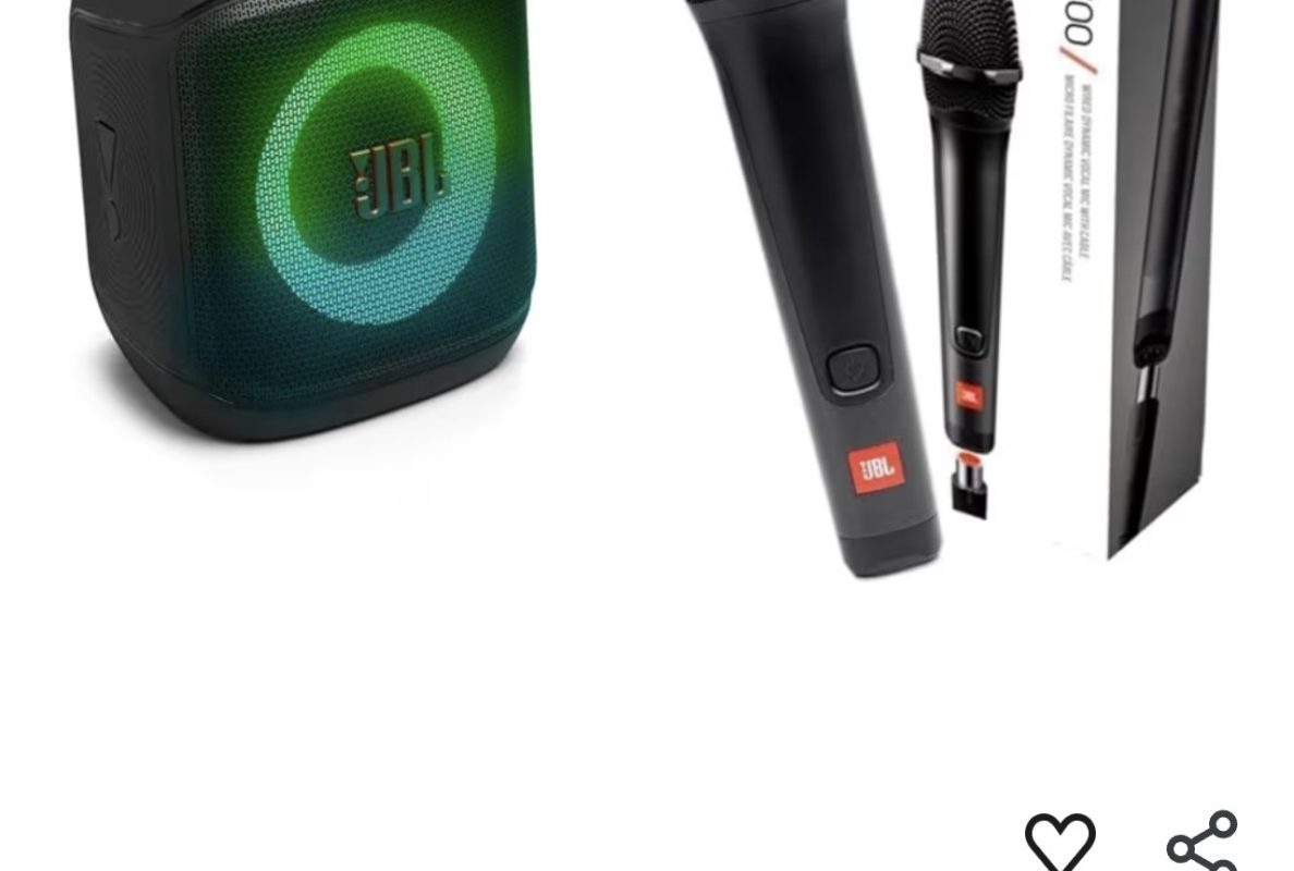 JBL PartyBox Encore Essential 2 Taşınabilir Hoparlör ve Kablolu Mikrofon Seti