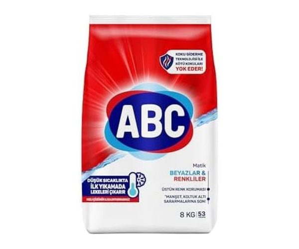 🛍️ ABC DETERJAN Matik Beyazlar & Renkliler 8 Kg