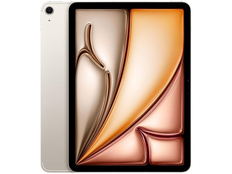 🛍️ Apple M3 çipli 11 inç iPad Air: Liquid Retina Ekran, 1 TB, 12 MP Ön/Arka Kamera, Wi Fi 6E + hücresel bağlantı, Touch ID, Tüm Gün Süren Pil Ömrü — Yıldız Işığı