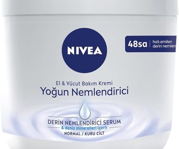 (%32.21) NIVEA Yoğun Nemlendirici El ve Vücut Bakım Kremi 400 ml, Normal ve Kuru Ciltler 48 Saat Nemlendirme