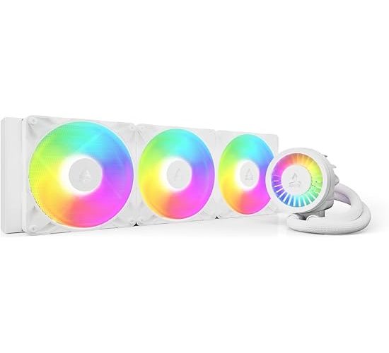 Arctic Liquid Freezer III Pro 420 A-RGB Intel/AMD Uyumlu, 420mm Radyatörlü, 3x14cm P14 PRO A-RGB PWM Fanlı, Sıvı İşlemci Soğutucu Beyaz(ACFRE00189A)