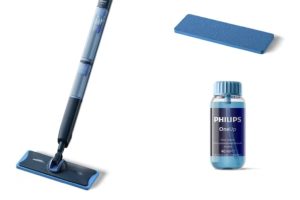Philips OneUp 5000 Serisi Elektrikli Mop, Kablosuz, Bakterilere karşı %99,9 etkili, 360 derece başlık ile zahmetsiz kullanım, (XV5113/01)