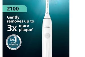 Philips Sonicare 2100 Sonic Şarjlı Diş Fırçası, 3 Kat Plak Temizliği, 14 Gün Şarj Ömrü, 2 Hız Ayarı, SmartTimer ve QuadPacer Özellikli – HX4021/01