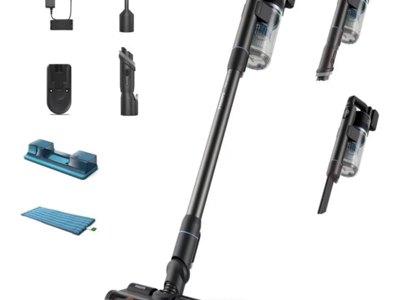 Philips 7000 Serisi Aqua 25.2 V Kablosuz Dik Süpürge, PowerCyclone 12, TriActive Akıllı Başlık, 80 dk’ya kadar Çalışma Süresi, 3 Aşamalı Filtreleme, XC7053/01
