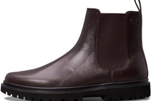 (%49.19) Calvin Klein EVA BOOT MID CHELSEA UNIFORM DR Erkek Bot, Siyah, 45