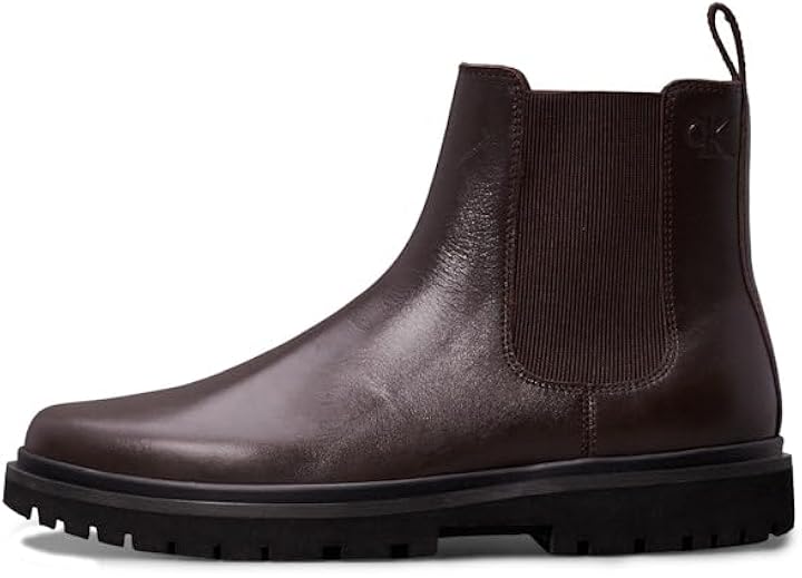 (%49.19) Calvin Klein EVA BOOT MID CHELSEA UNIFORM DR Erkek Bot, Siyah, 45