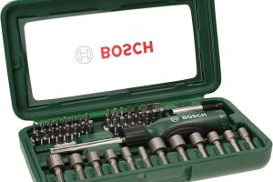 Bosch 2607019504 DIY Tornavida Seti, 46 Parça, Saklama Kutulu