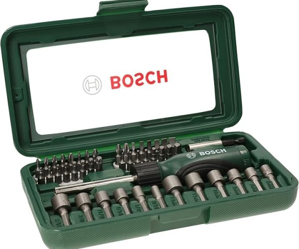 Bosch 2607019504 DIY Tornavida Seti, 46 Parça, Saklama Kutulu