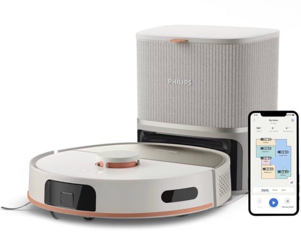 Philips 5000 Serisi Islak Kuru Robot Süpürge, Yüksek Emiş Gücü, Uzun Çalışma Süresi, 200 dk’ya Kadar Şarj, HomeRun, Otomatik Boşaltma İstasyonu, Beyaz (XU5100/20)