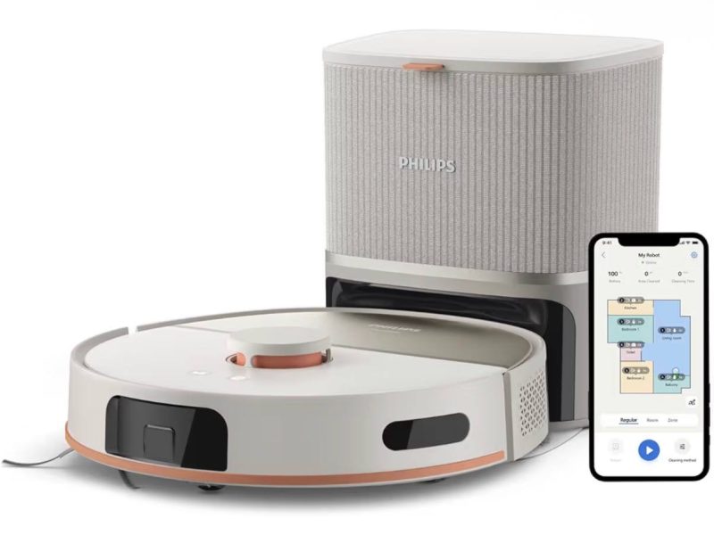Philips 5000 Serisi Islak Kuru Robot Süpürge, Yüksek Emiş Gücü, Uzun Çalışma Süresi, 200 dk’ya Kadar Şarj, HomeRun, Otomatik Boşaltma İstasyonu, Beyaz (XU5100/20)