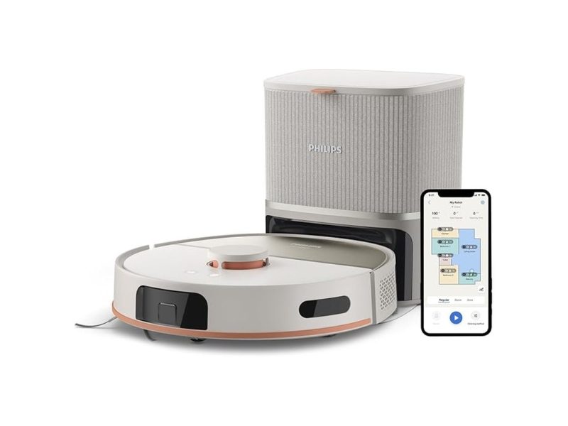🛍️ Philips 5000 Serisi Islak Kuru Robot Süpürge, Yüksek Emiş Gücü, Uzun Çalışma Süresi, 200 dk’ya Kadar Şarj, HomeRun, Otomatik Boşaltma İstasyonu, Beyaz (XU5100/20)