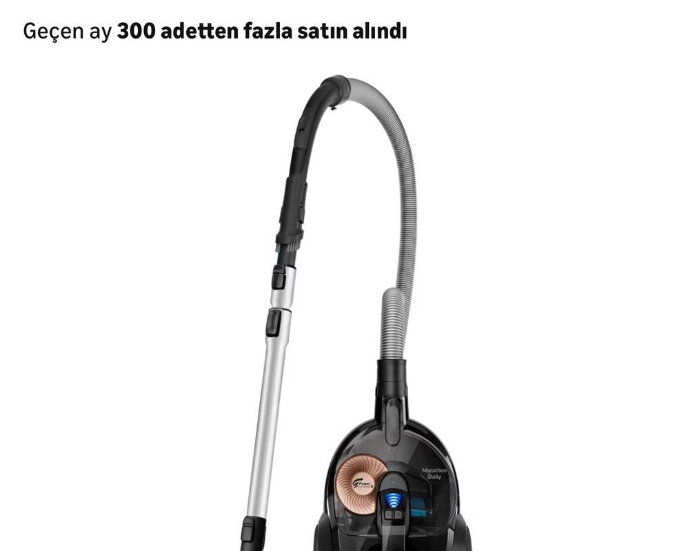 Philips Marathon Daily Torbasiz Elektrikli Süpürge, 750W, PowerCyclone 8, Alerji Kilit Sistemi, Allergy H13 Filtre, CarpetClean Başlık, XB7150/07 — %94 İndirim