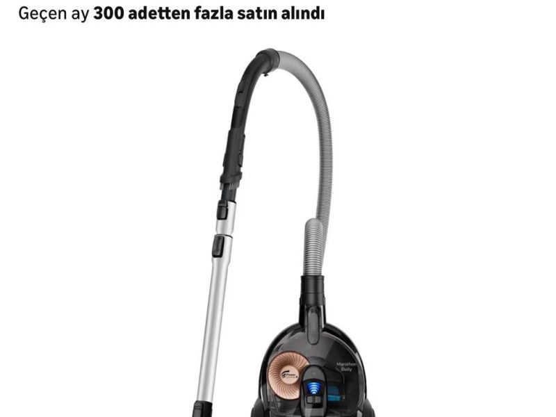 Philips Marathon Daily Torbasiz Elektrikli Süpürge, 750W, PowerCyclone 8, Alerji Kilit Sistemi, Allergy H13 Filtre, CarpetClean Başlık, XB7150/07 — %94 İndirim