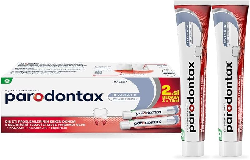 Parodontax Diş Eti Bakımı Beyazlatıcı Diş Macunu 75 ml x 2 Adet