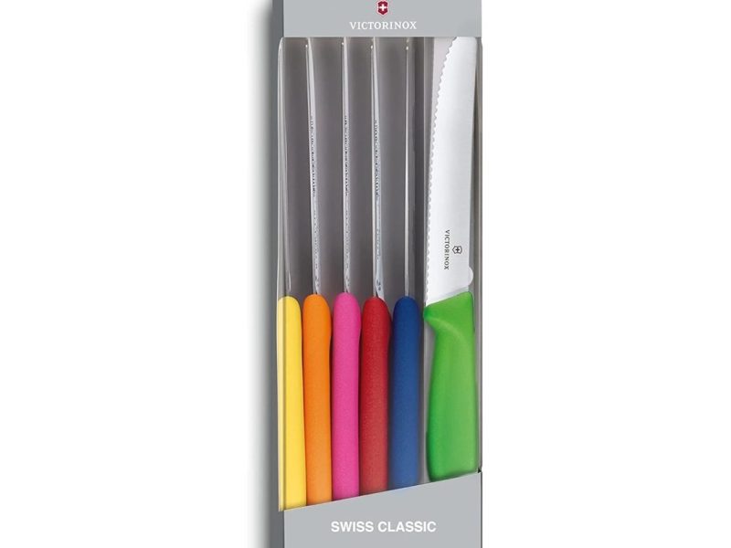 🛍️ Victorinox VT 6.7839.6G Swiss Classic 6 Renkli Domates Bıçağı Seti 11 Cm