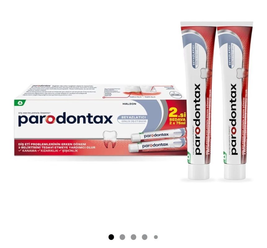 Parodontax Diş Eti Bakımı Beyazlatıcı Diş Macunu 75 ml x 2 Adet