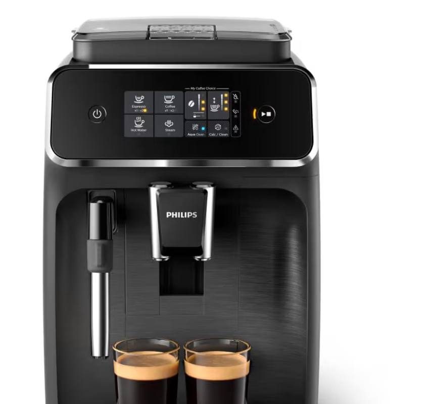 Philips 2200 Serisi Tam Otomatik Espresso Makinesi, Dokunmatik Ekran, Klasik Süt Köpürtücü, 2 İçecek, EP2220/10 — %95 İndirim