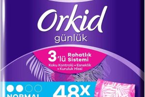 (%71.65) Orkid Günlük Normal Tekli Paketlerde Hijyenik Ped Ekonomik Paketi (1 x 48 Adet)