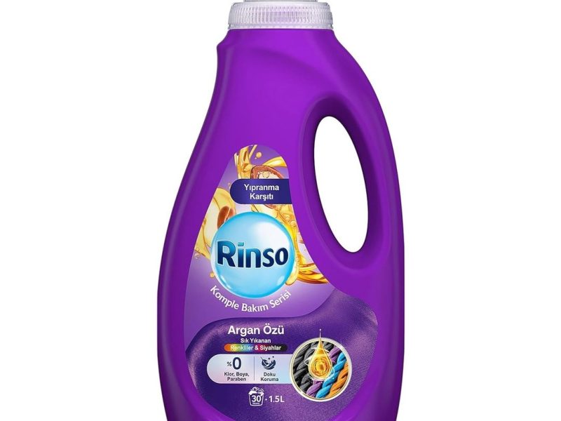 🛍️ Rinso Sıvı Çamaşır Deterjanı Komple Bakım Serisi Argan Özü Renkliler ve Siyahlar İçin 1.5 L
