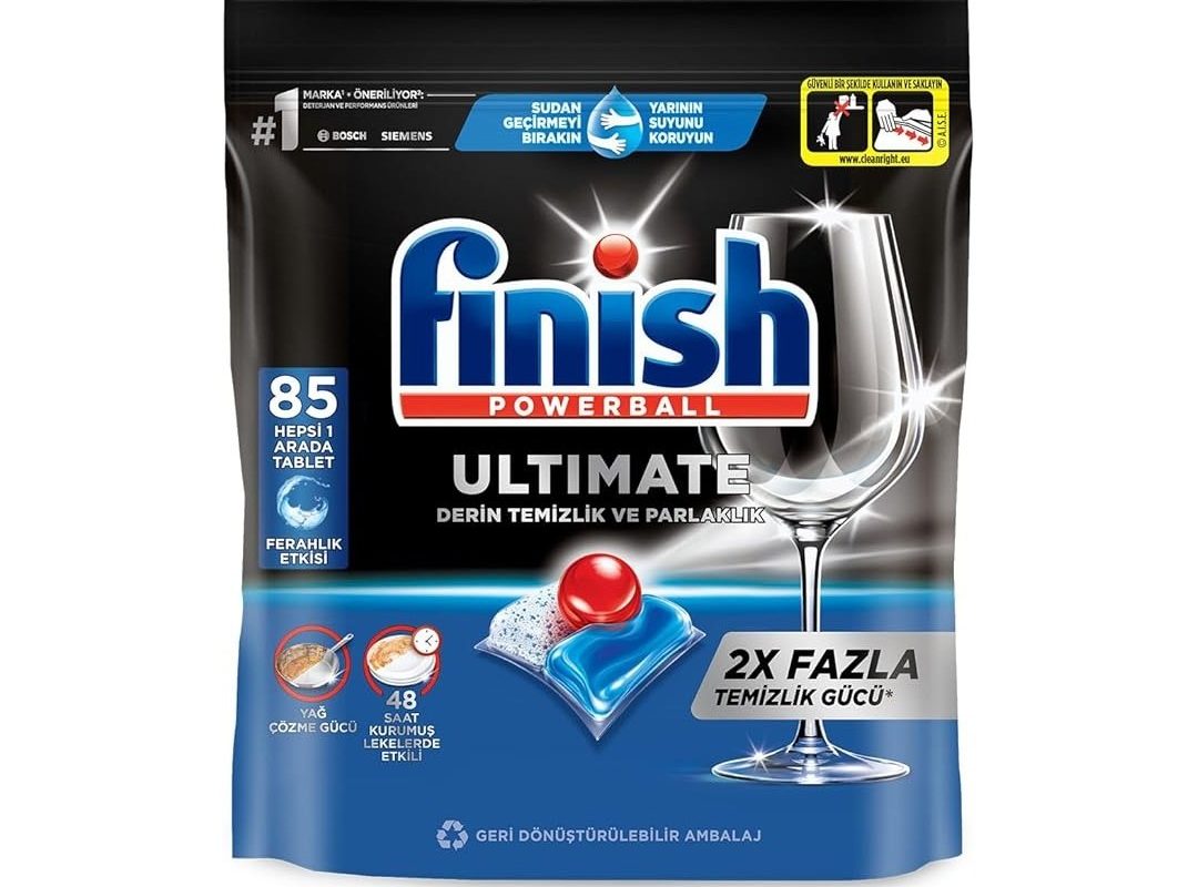 🛍️ Finish Ultimate 85 Kapsül Bulaşık Makinesi Deterjanı Tableti (1 x 85 Kapsül)