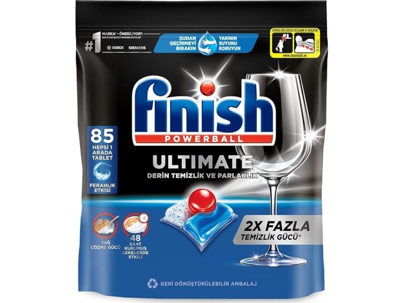 🛍️ Finish Ultimate 85 Kapsül Bulaşık Makinesi Deterjanı Tableti (1 x 85 Kapsül)