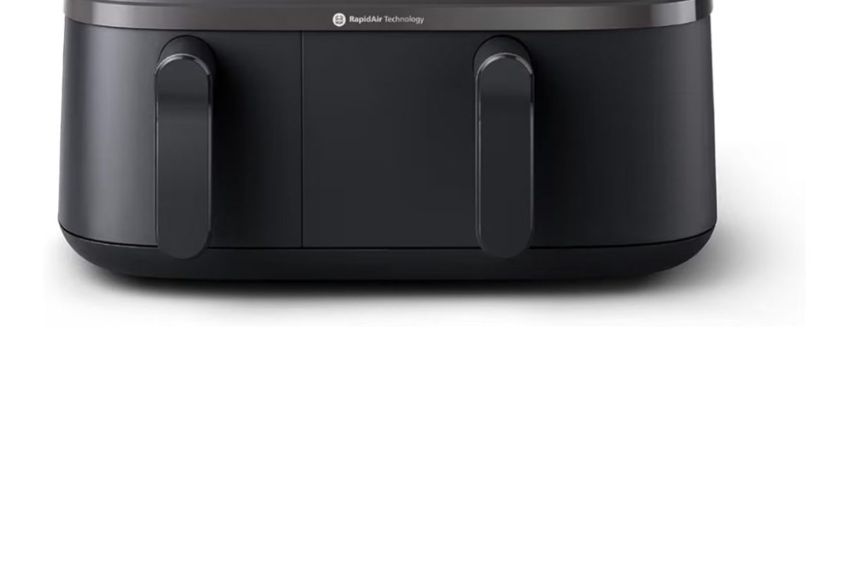 Philips Çift Hazneli Airfryer 3000 Serisi, 9L, 2 Hazneli Air fryer, Rapid Air Teknolojisi, Aileniz için Çok Yönlü Geniş Airfryer,%90 Daha Az Yağ, Enerji Tasarrufu, HomeID Uygulaması (NA350/00)