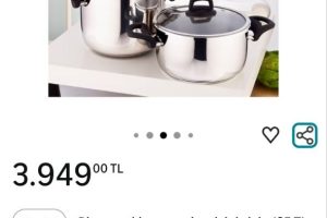 Emsan Montana 4 ve 6 Litre Siyah Gri Düdüklü Tencere