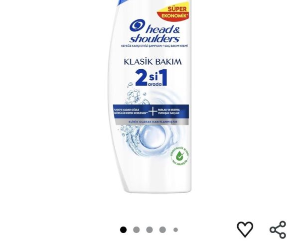 Head & Shoulders Klasik Bakım 2’si 1 Arada Kepeğe Karşı Etkili Şampuan 625ml