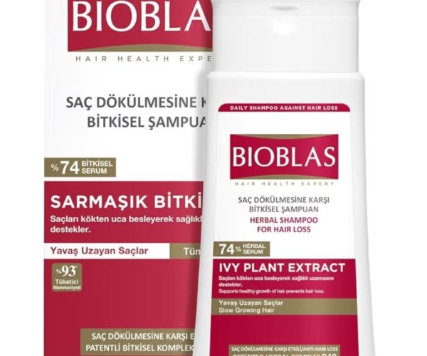Bioblas Sarmaşık Özlü Saç Dökülmesine Karşı Bitkisel Şampuan – Phytosterol & Bitkisel Kompleks B19, Sağlıklı Uzama Destekli, 360 ml
