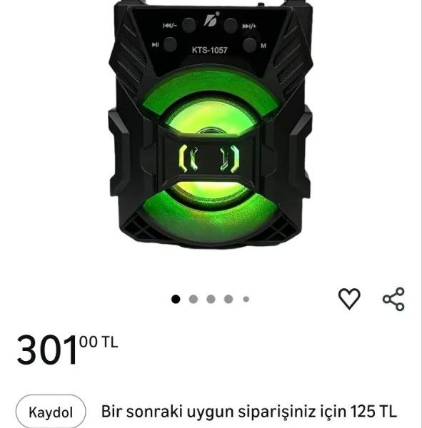 teknosepetim Bluetooth Hoparlör Led Işıklı Fm Radyo Kablosuz Hoparlör Usb Flash-hafıza Kart Giriş Ses Bombası 1057